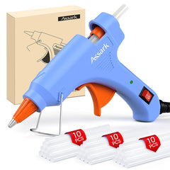 Assark 30W Mini Hot Glue Gun Kit with 30 Glue Sticks on workspace