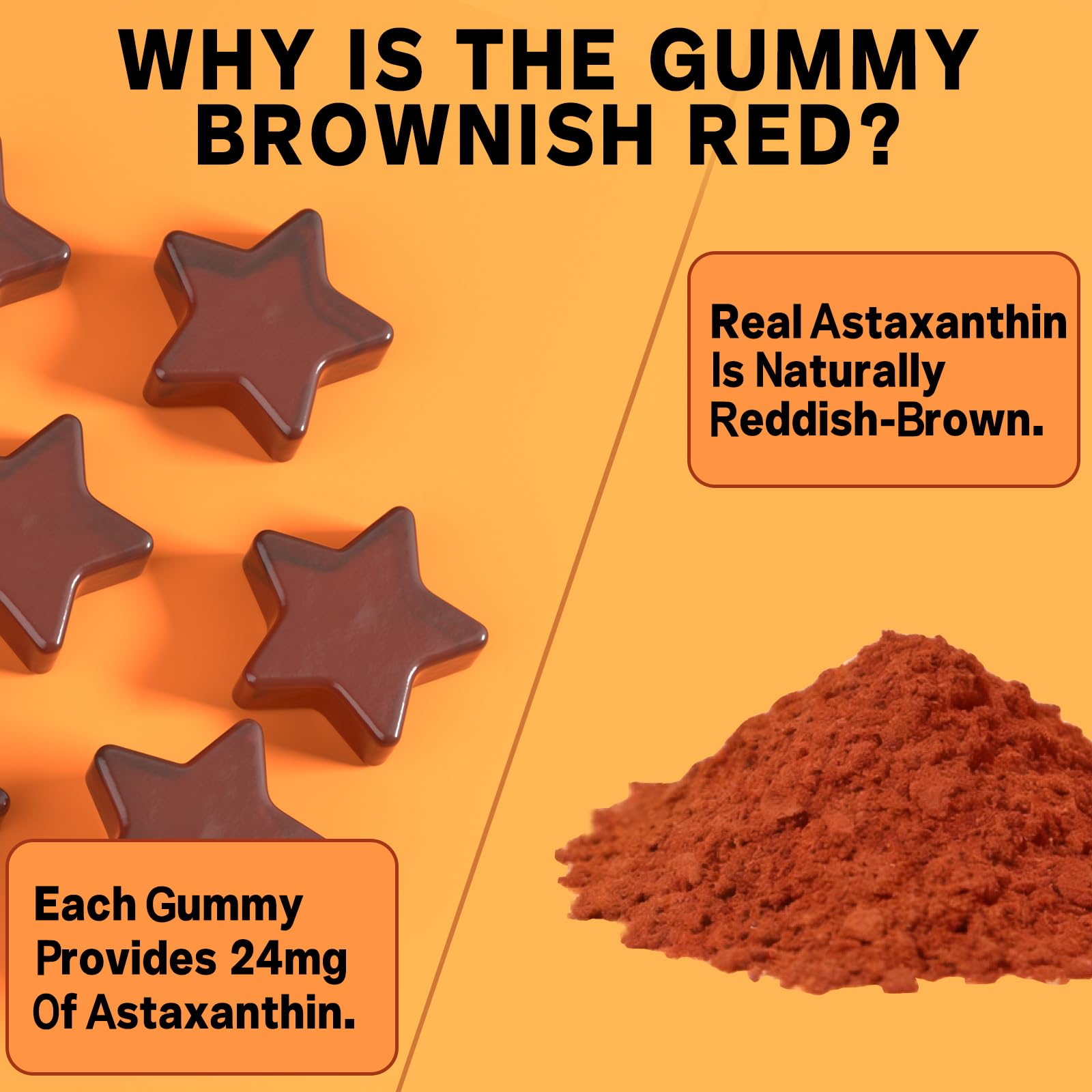 Liposomal delivery tanning gummies with 24mg astaxanthin