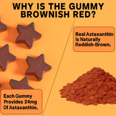Liposomal delivery tanning gummies with 24mg astaxanthin