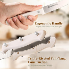 Astercook full tang handle for balanced cutting