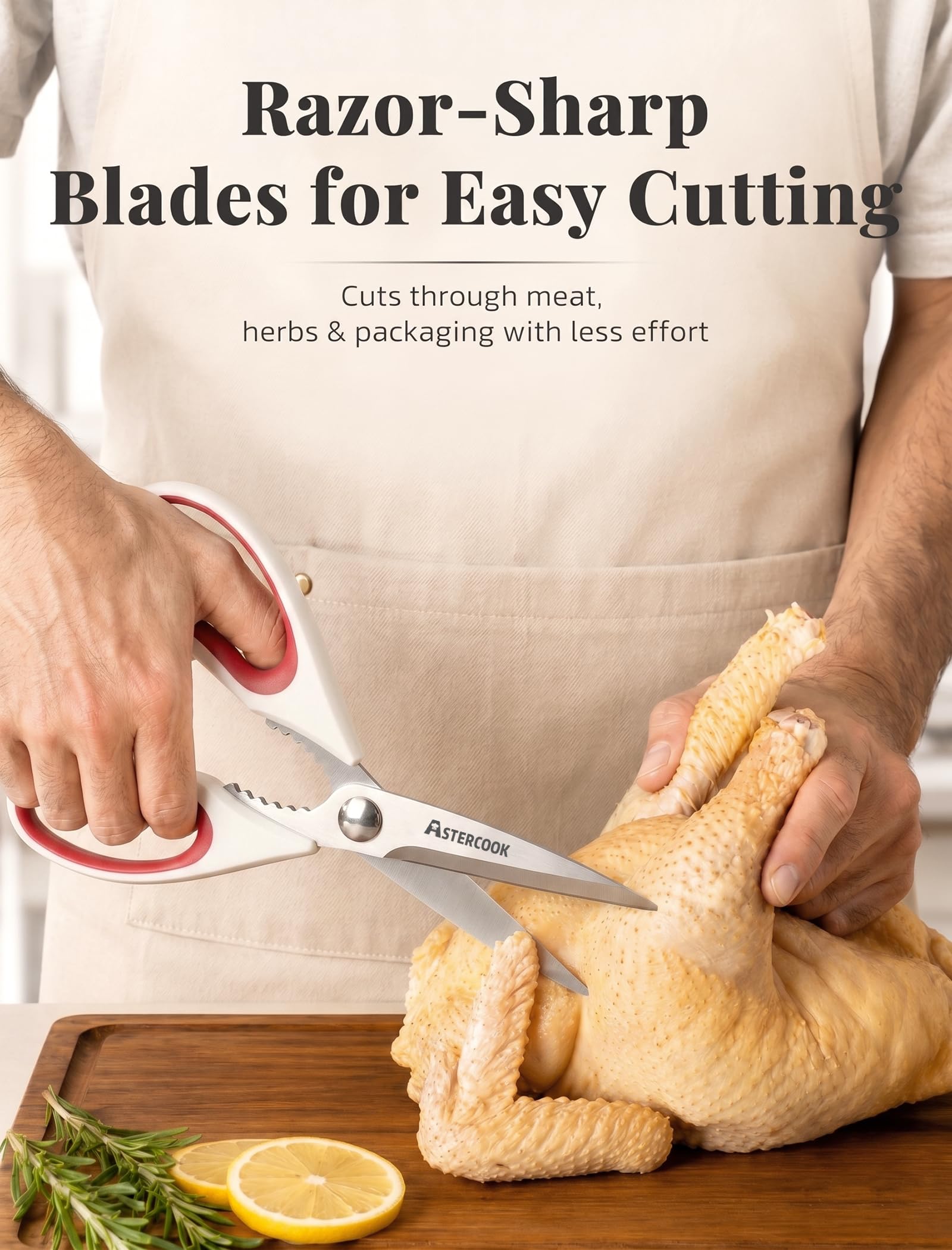 Stainless steel blades for Astercook Kitchen Scissors