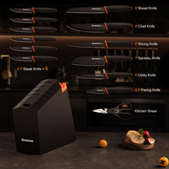Astercook 8 inch chef knife from the 15 piece set