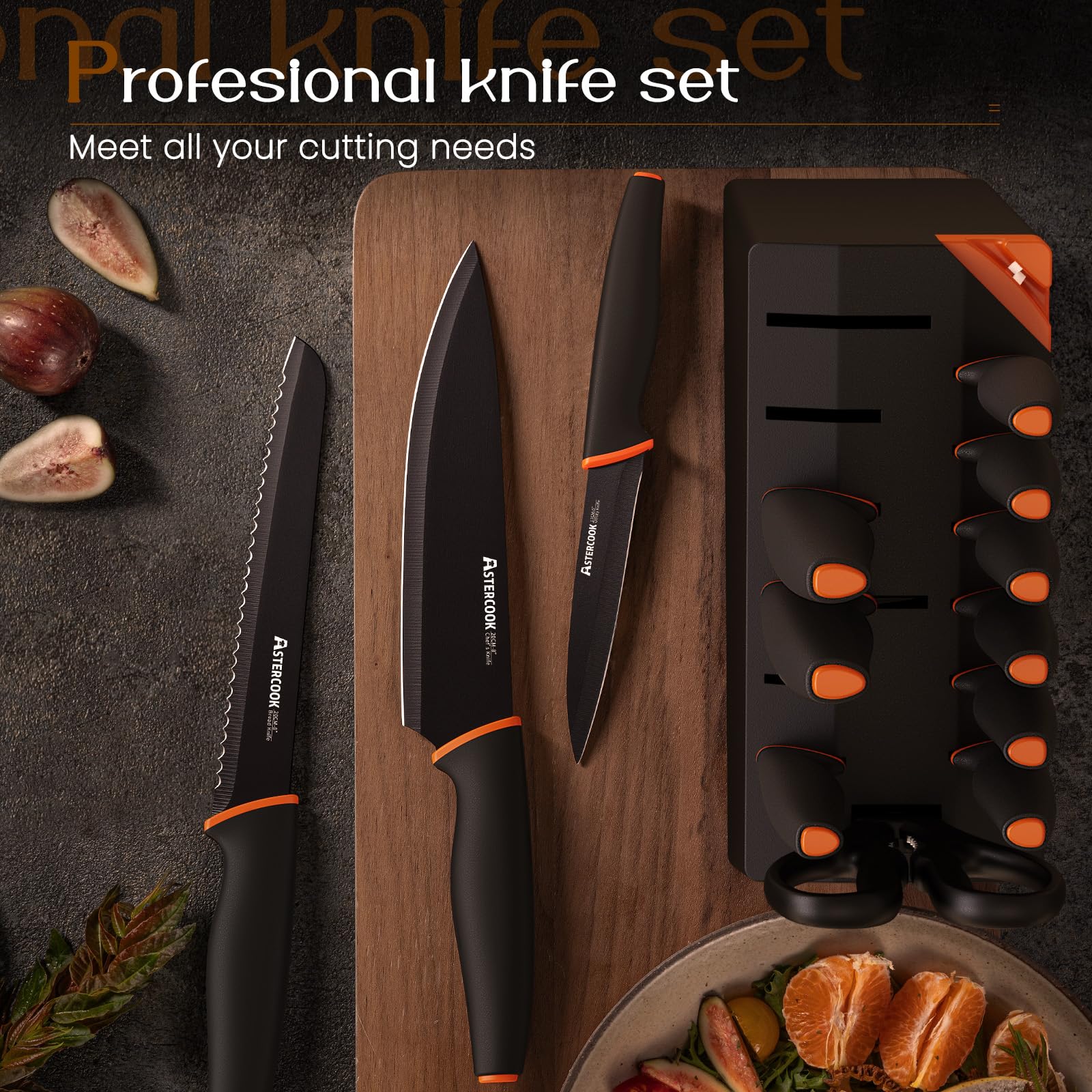 Astercook 5 inch utility knife from the 15 piece set