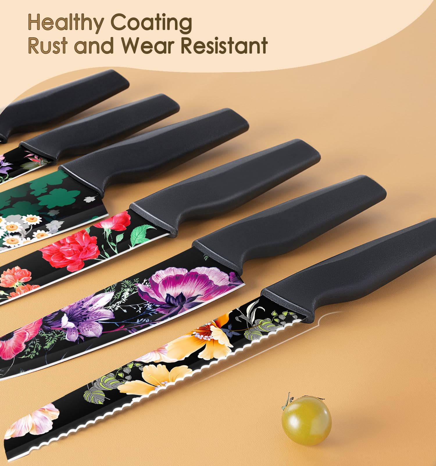 Astercook 5-inch utility knife with blade guard