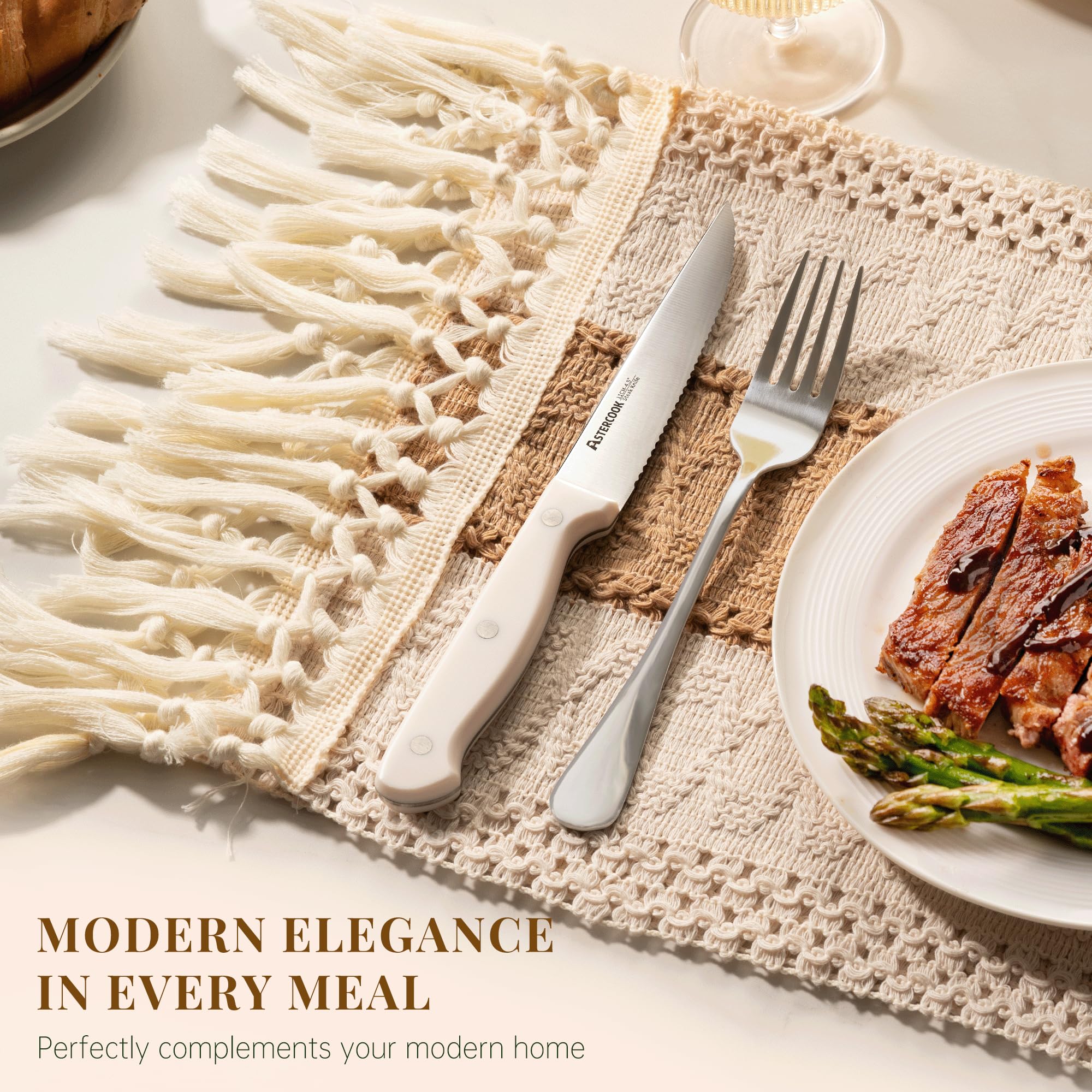 Astercook dishwasher safe steak knives