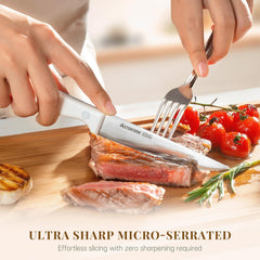 Astercook high carbon stainless steel serrated blade