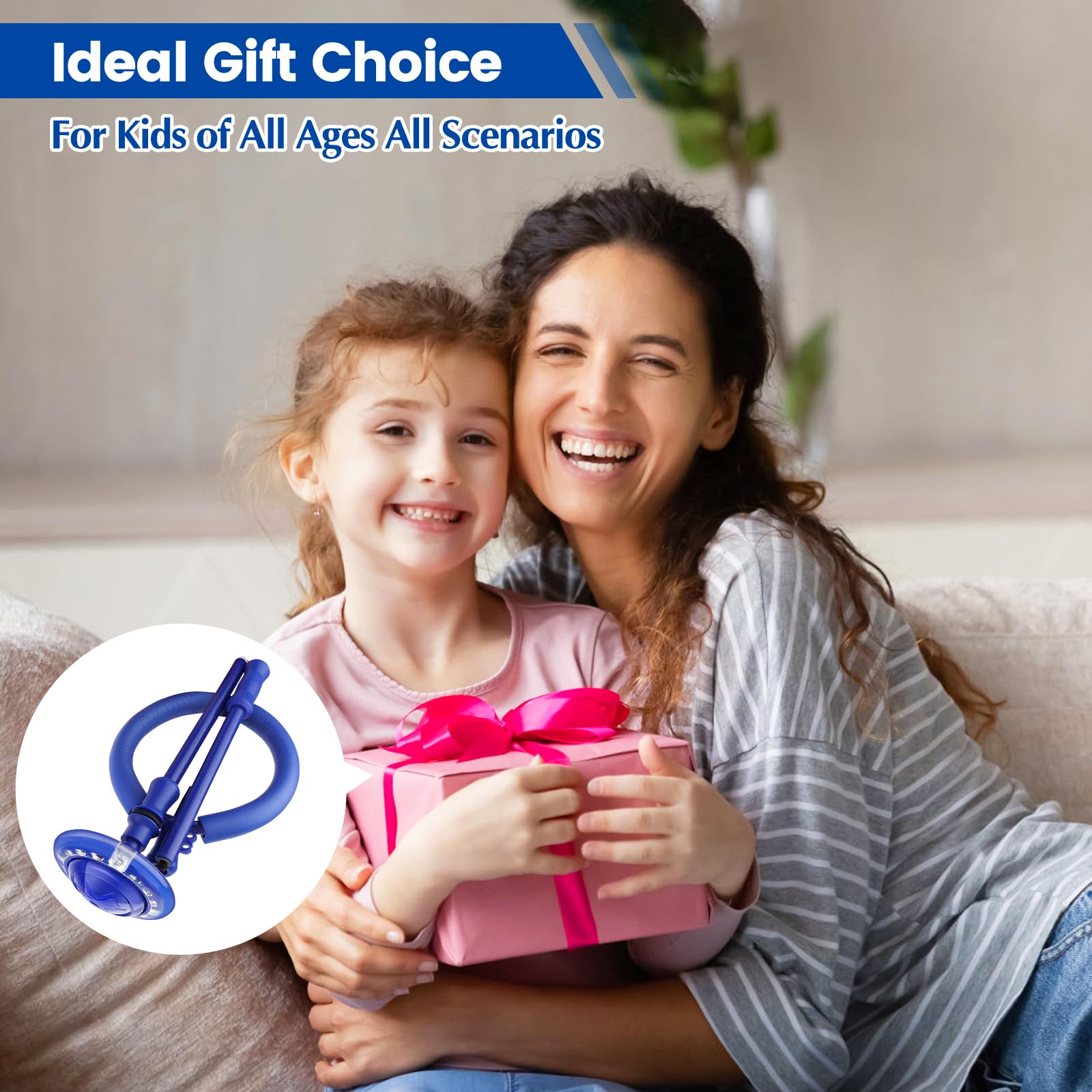 Upgraded Foldable Colorful Flash Wheel Skip Ball gift idea for kids