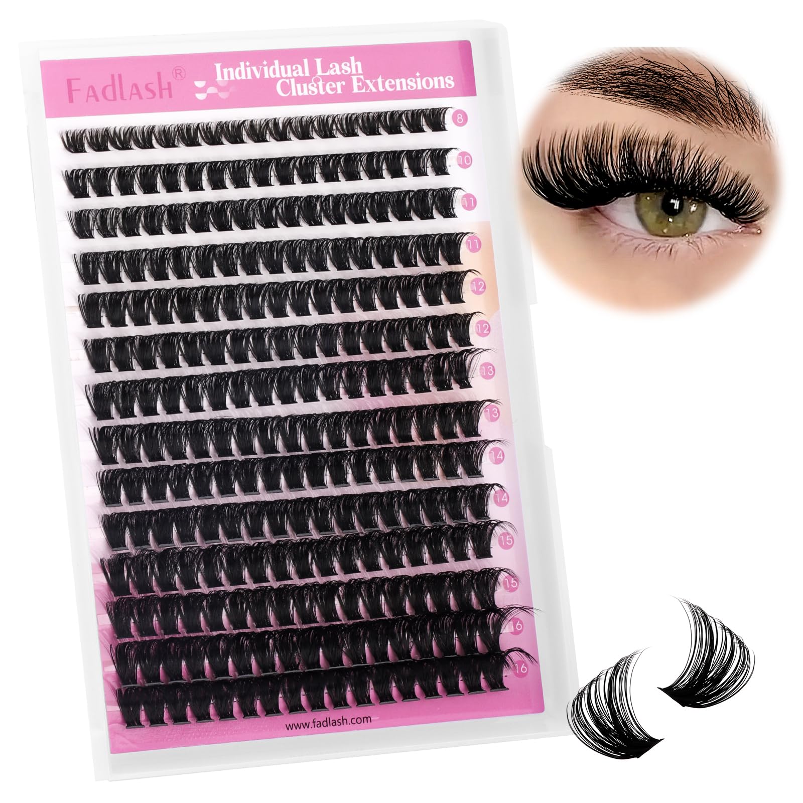 Beginner friendly lash clusters for at home use