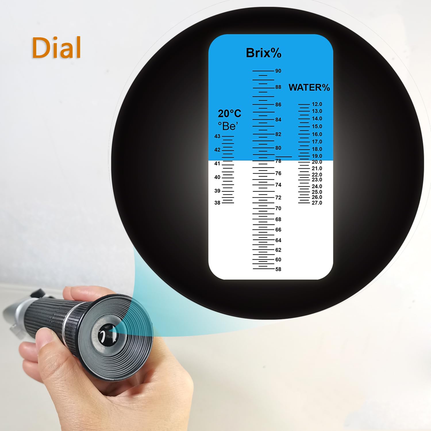 automatic temperature compensation feature on honey refractometer