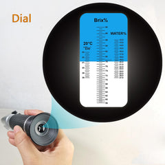 automatic temperature compensation feature on honey refractometer