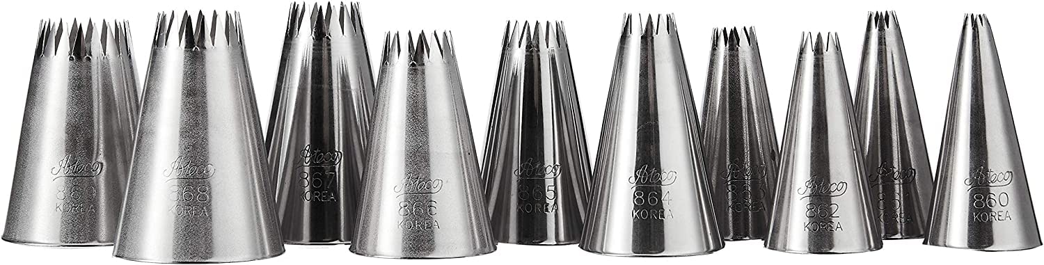 Ateco 870 star piping tips stainless steel