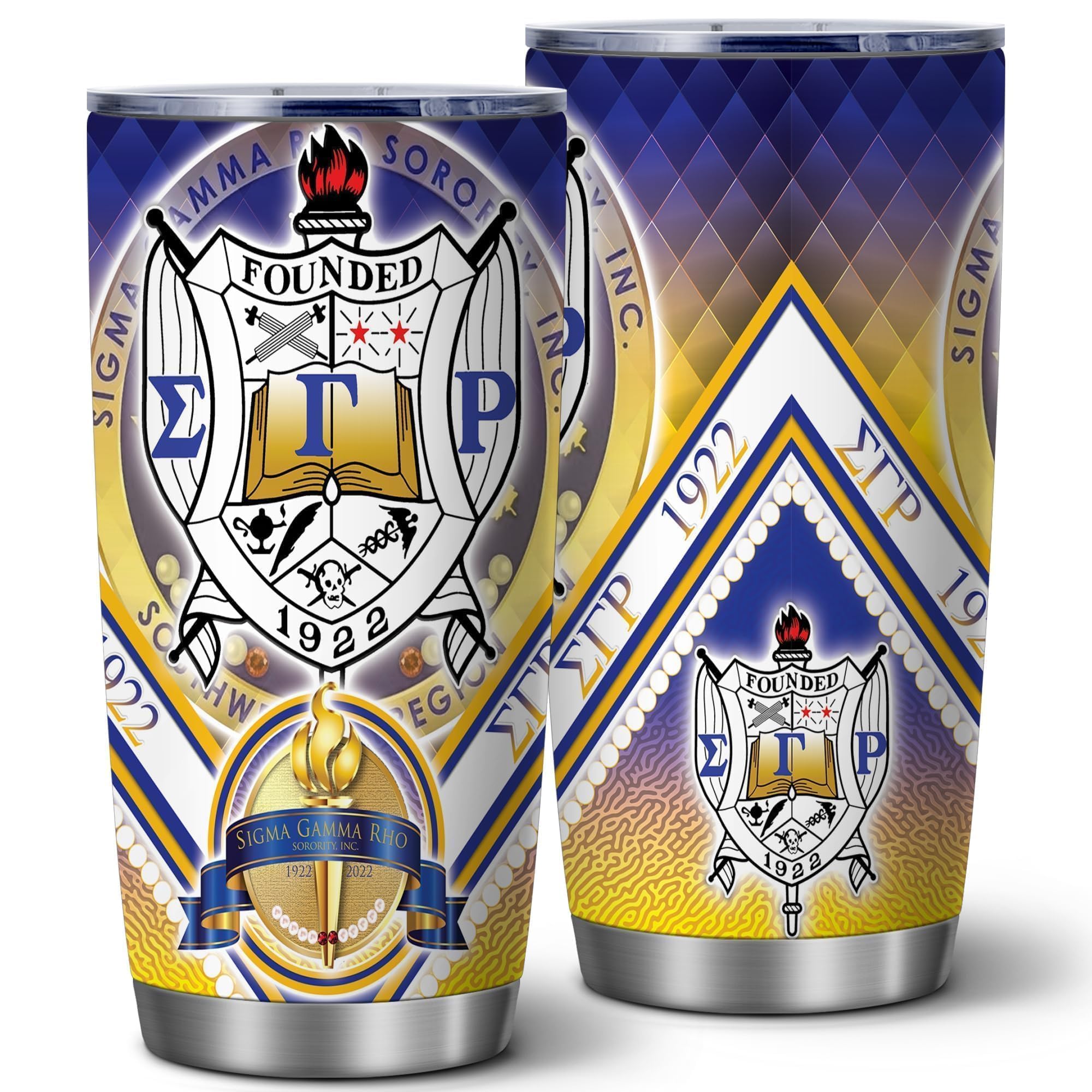 ATHAND Sigma Gamma Rho Sorority Tumbler 20oz with Lid product image