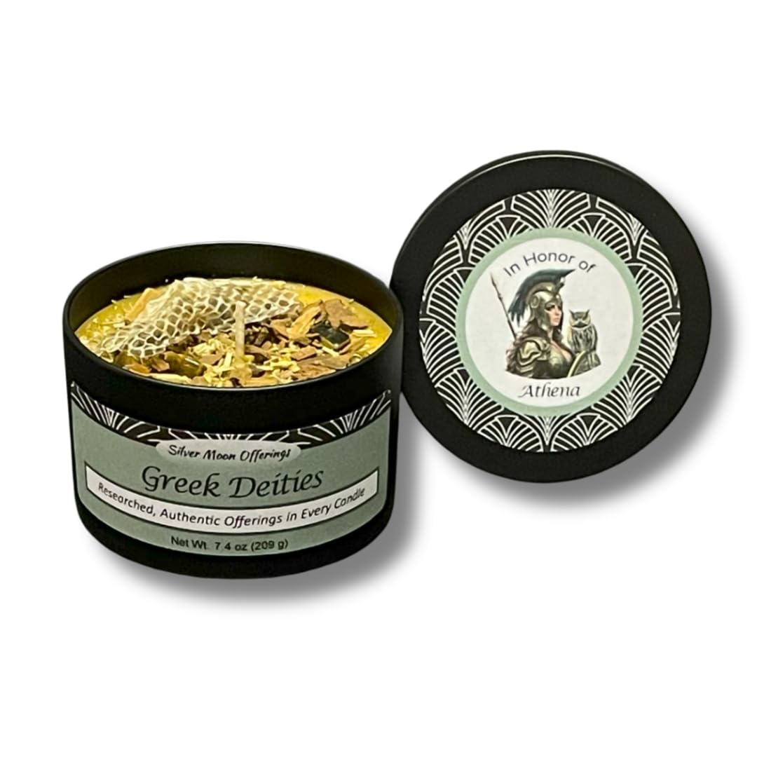 Athena Deity Offering Candle in 8 oz tin