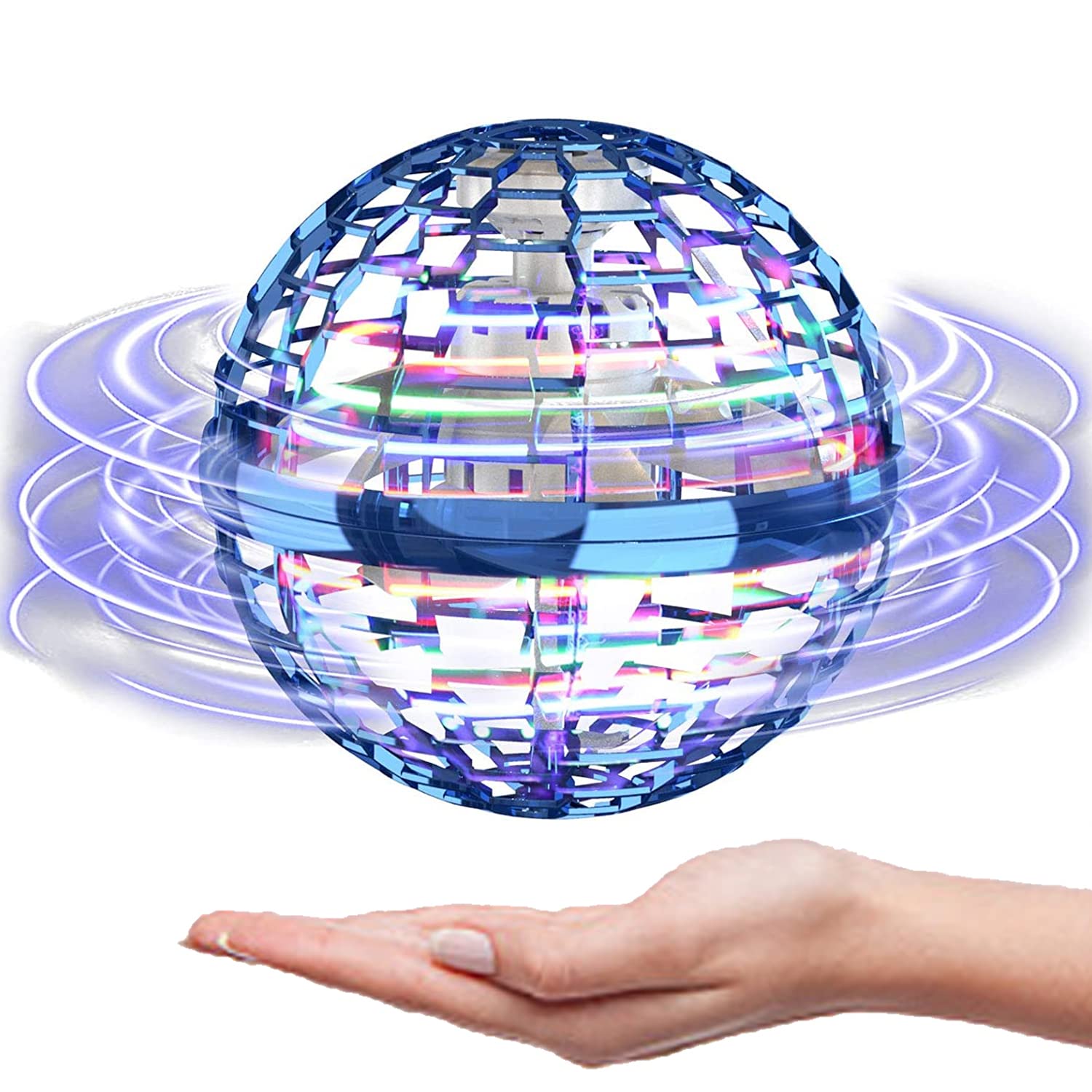 ATHLERIA Magic Flying Orb Ball LED lights display on front