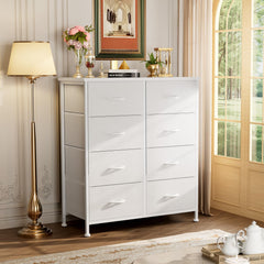 Fabric drawer dresser for bedroom storage