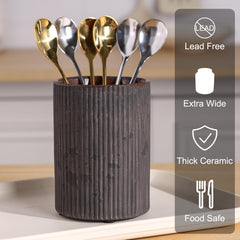 Coffee bar spoon holder cup in farmhouse style