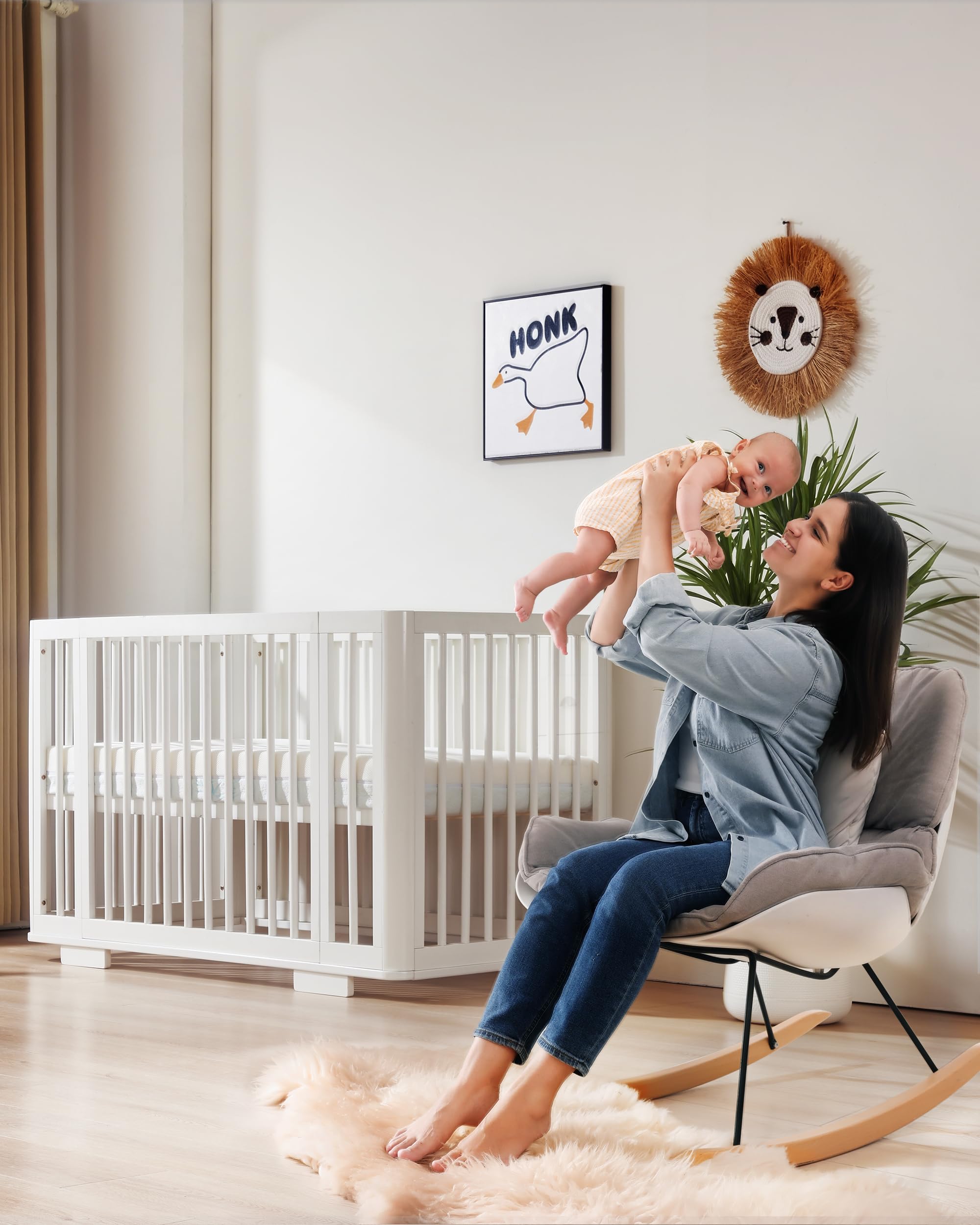 Fits standard crib or toddler bed 52 x 28 for ATTABABY