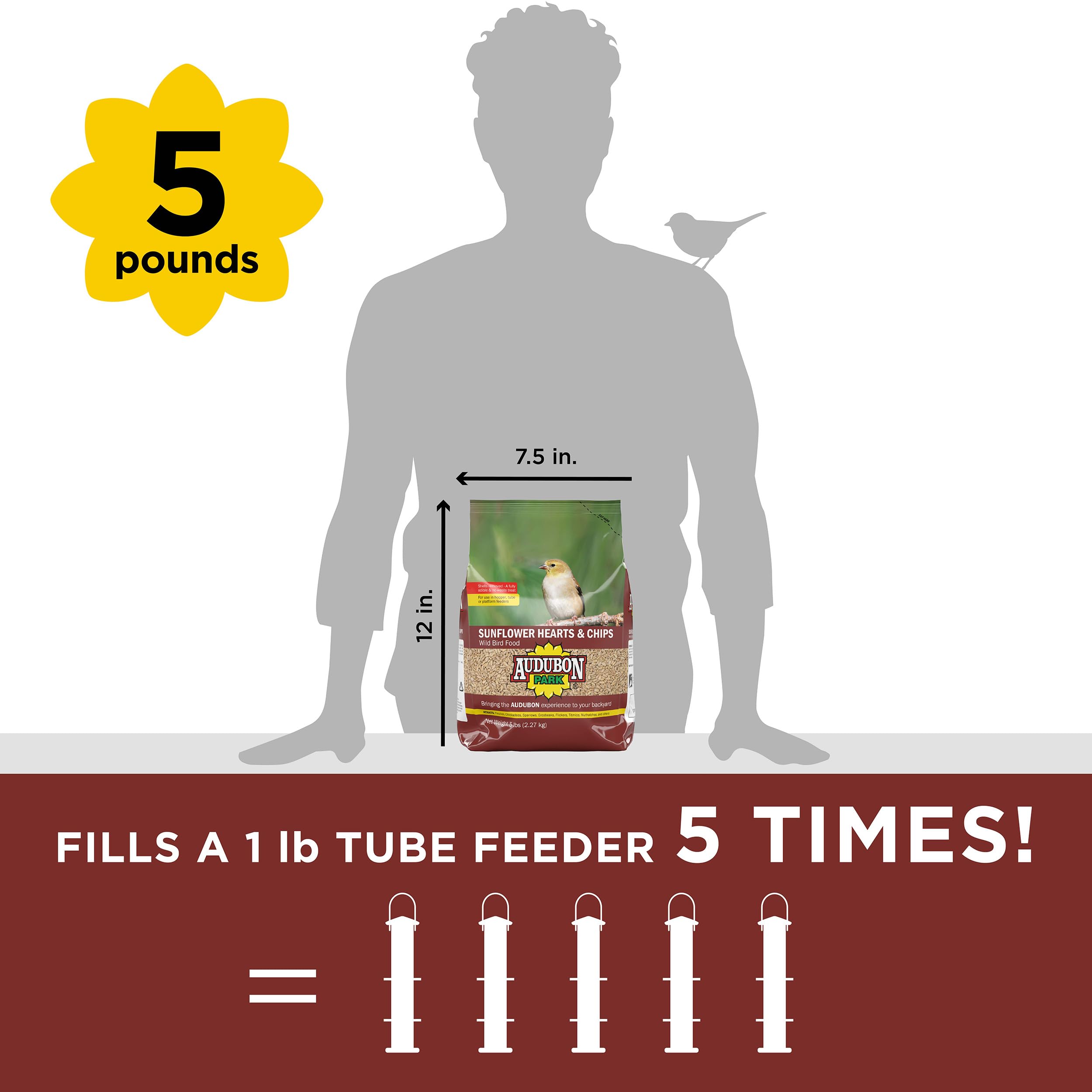 Audubon Park no mess bird seed ideal for tube feeders