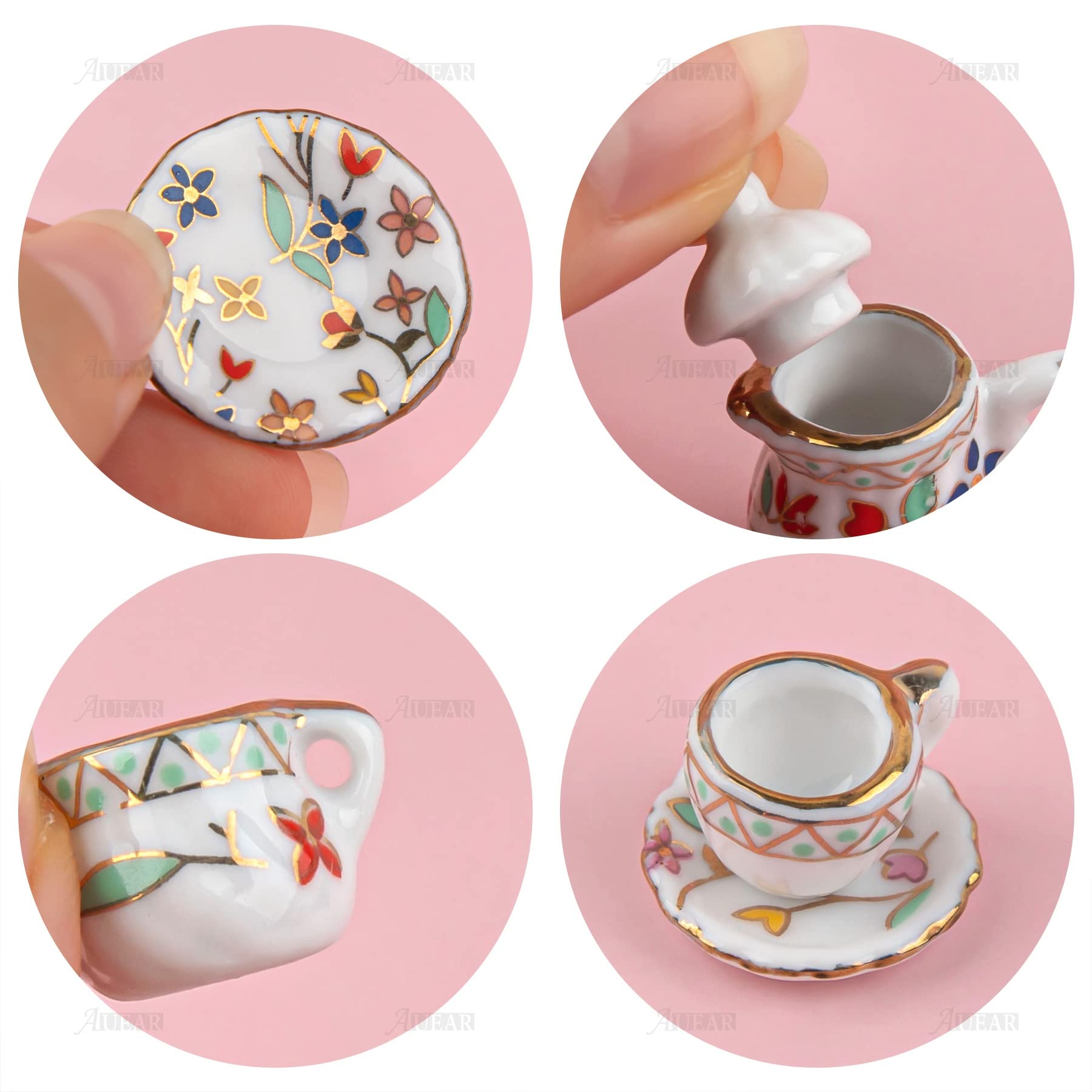 Packaging view of AUEAR miniature tea set