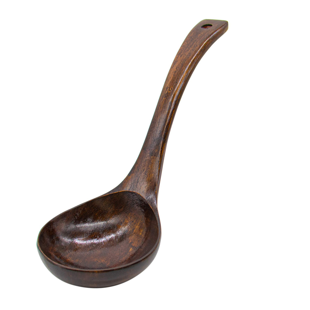 AUEAR wooden ladle spoon brown large size