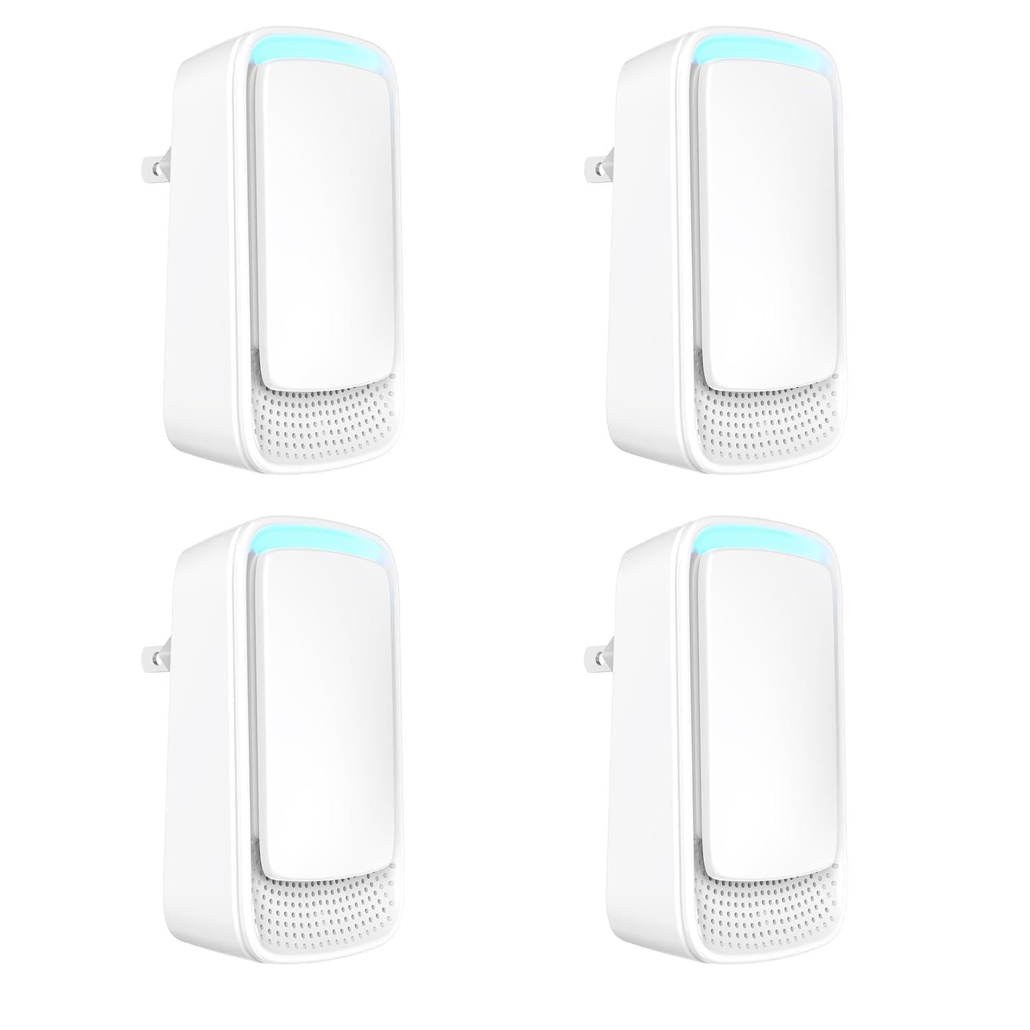AUKUU Model 114 air ionizers white wall plug units in a 4 pack