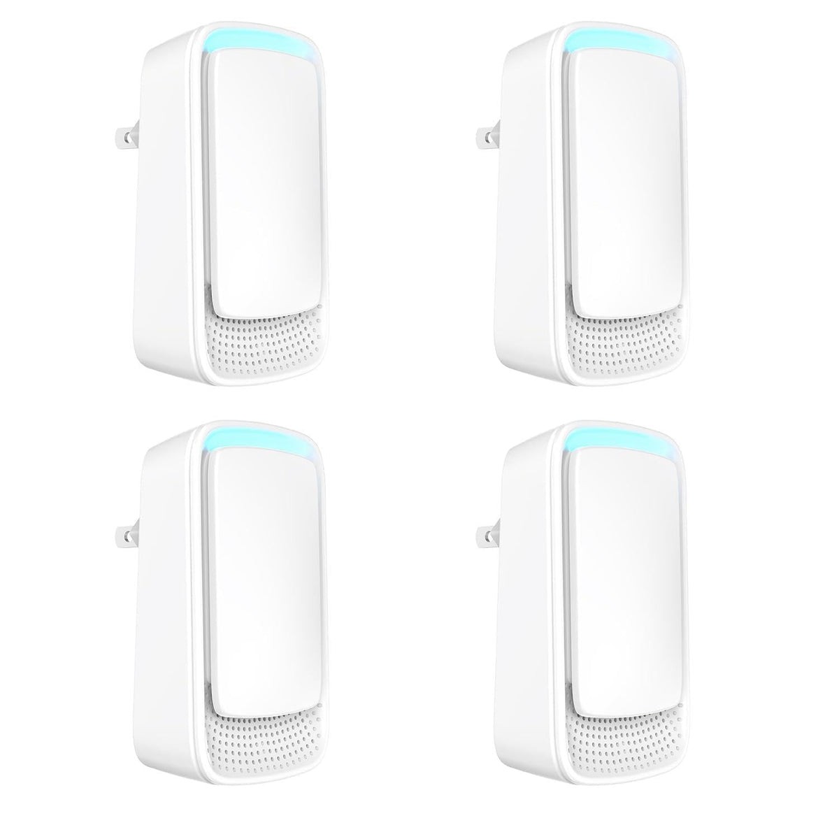 AUKUU Model 114 air ionizers white wall plug units in a 4 pack