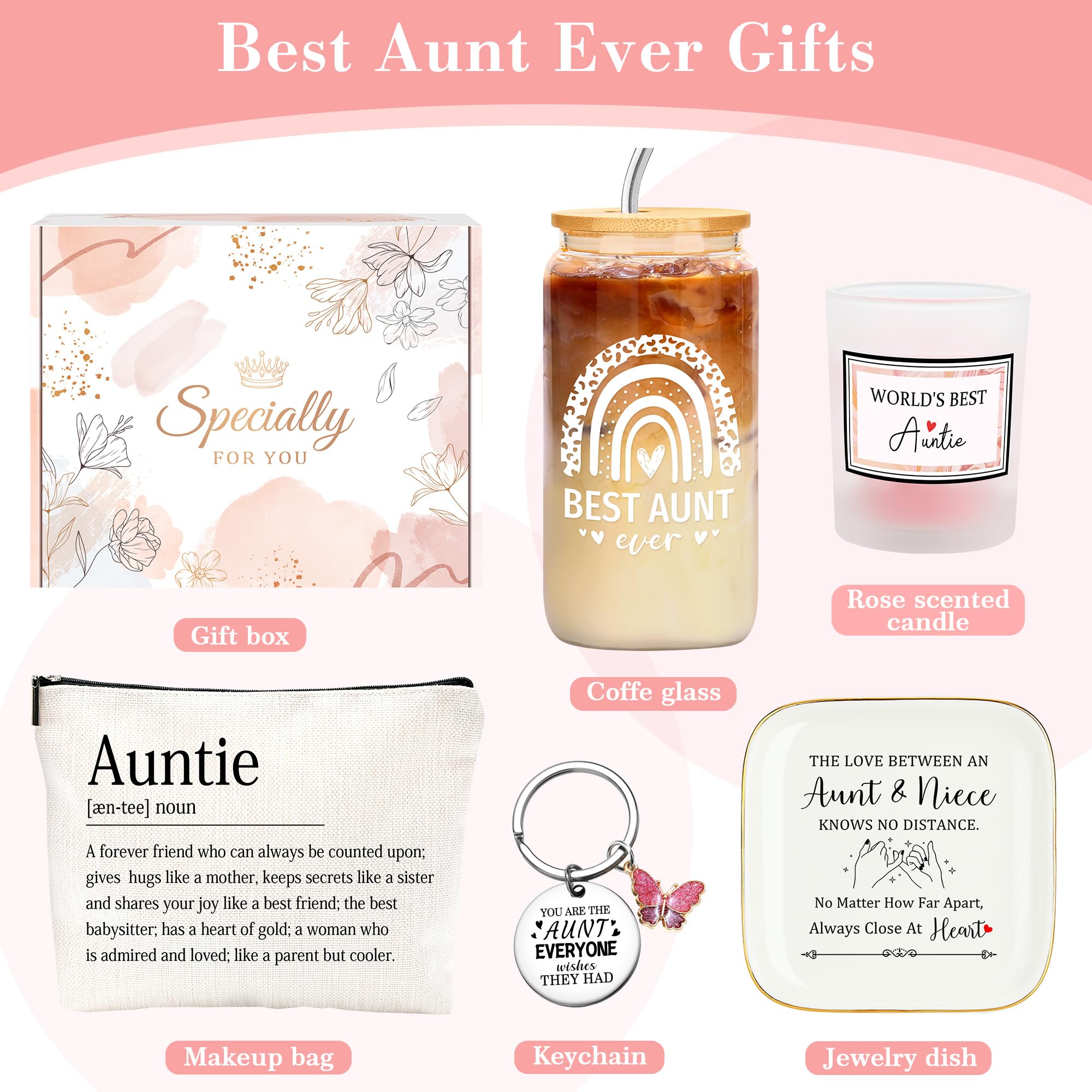 Aunt Gifts Ideas collection items and packaging