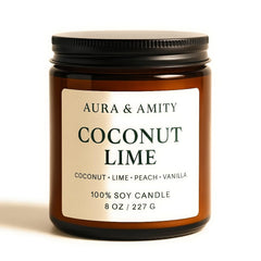 Aura & Amity Coconut Lime Soy Candle product image