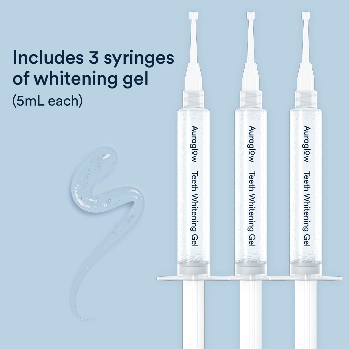 3 syringes of 5mL for 30 treatments Auraglow