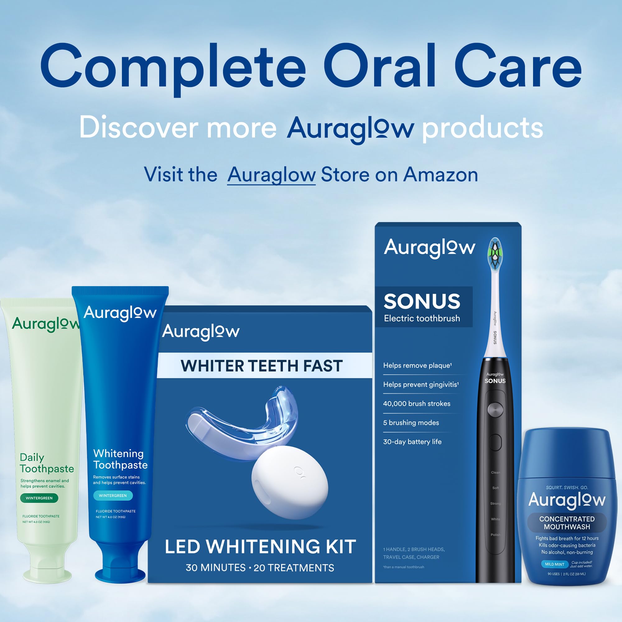 At-home professional whitening gel Auraglow
