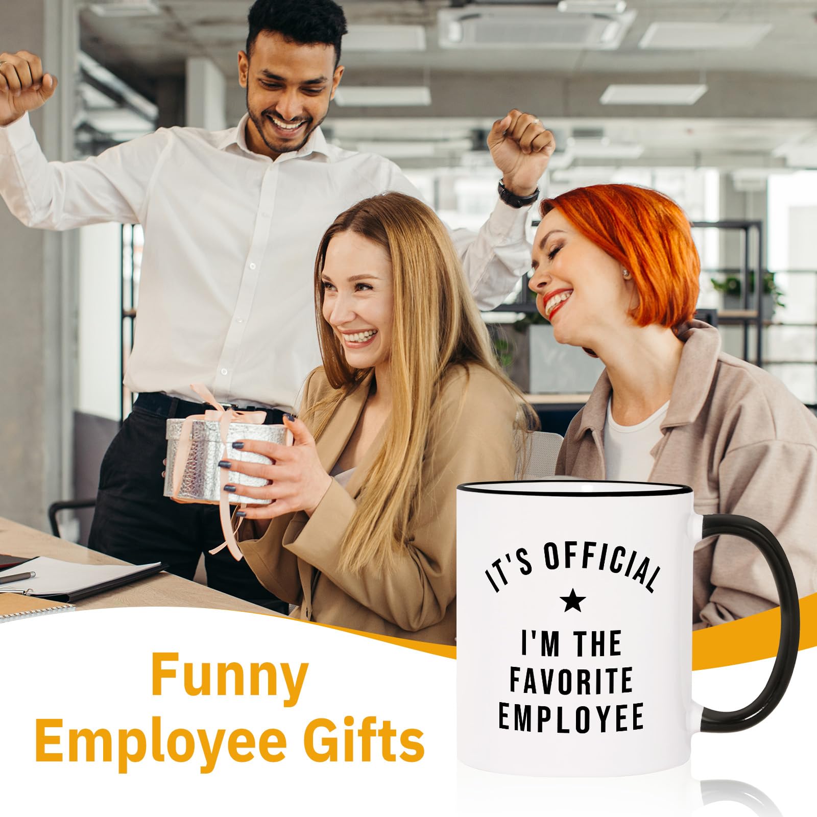Aurahouse employee appreciation gifts mug 11oz back view double sided print