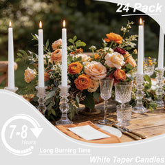 Cotton wick 10 inch taper candle by Auralome