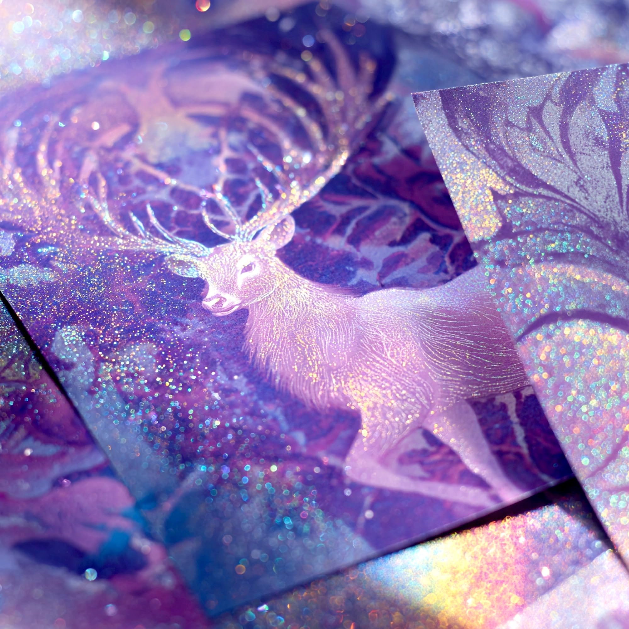 Stardust Silver glitter color swatch from Galaxy set
