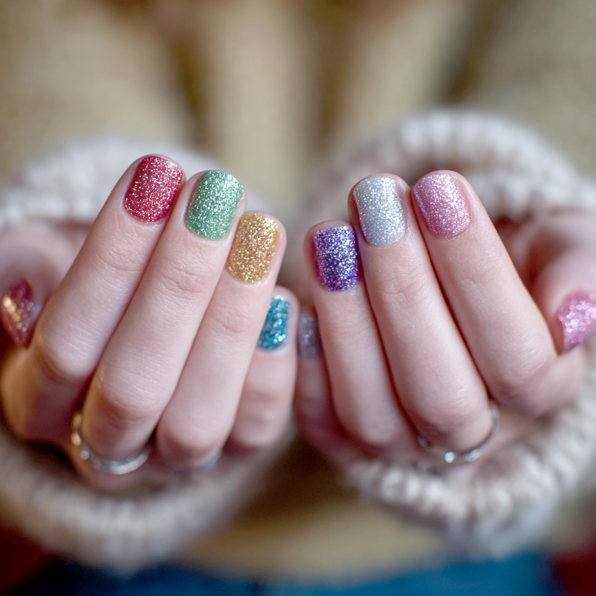 Viridian Vortex glitter color swatch from Galaxy set