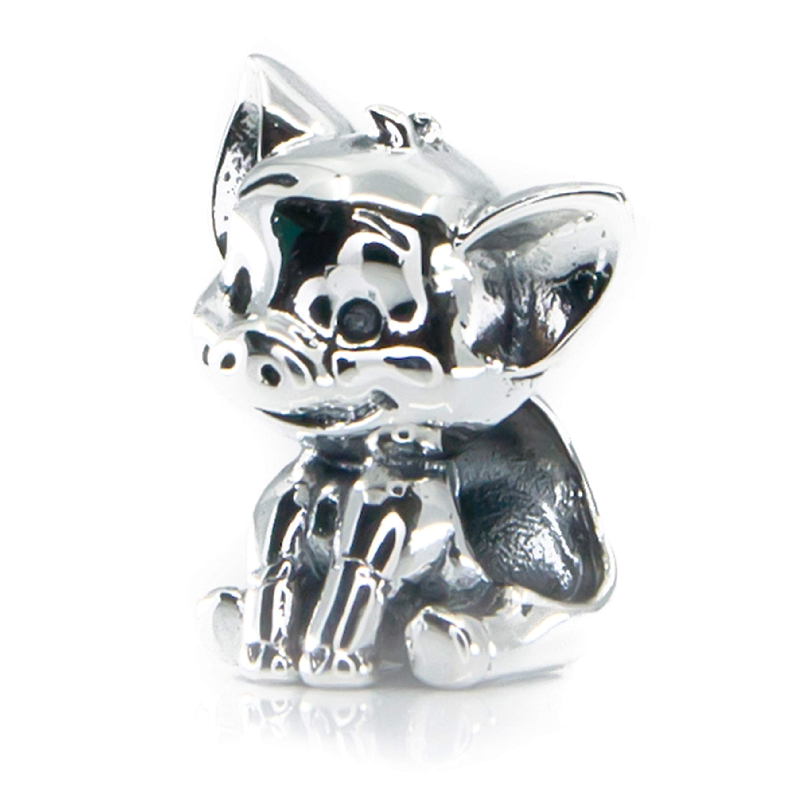 Aurora Charm Lucky the Pig bead close up S925