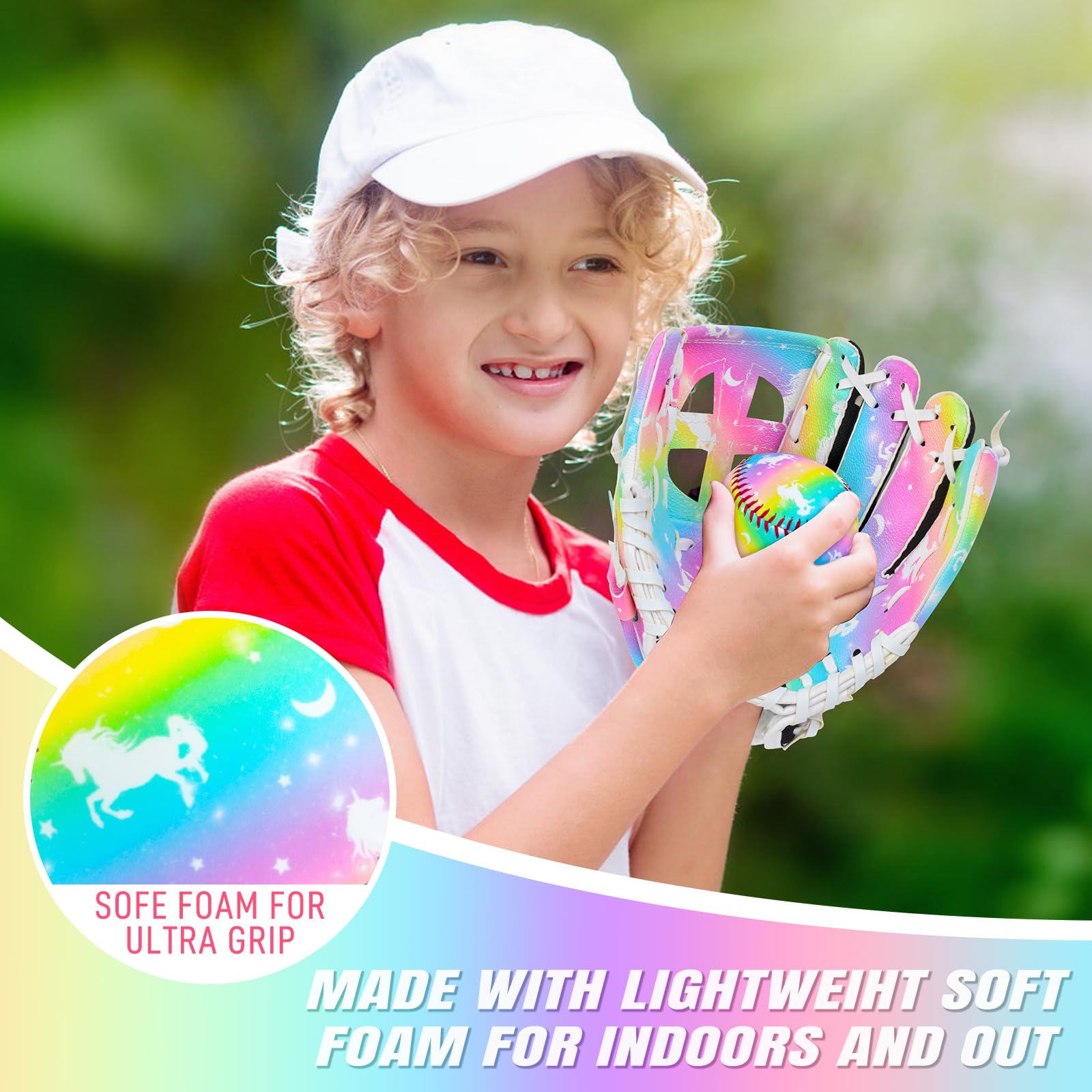 Glow in the dark AuSletie baseball for nighttime play