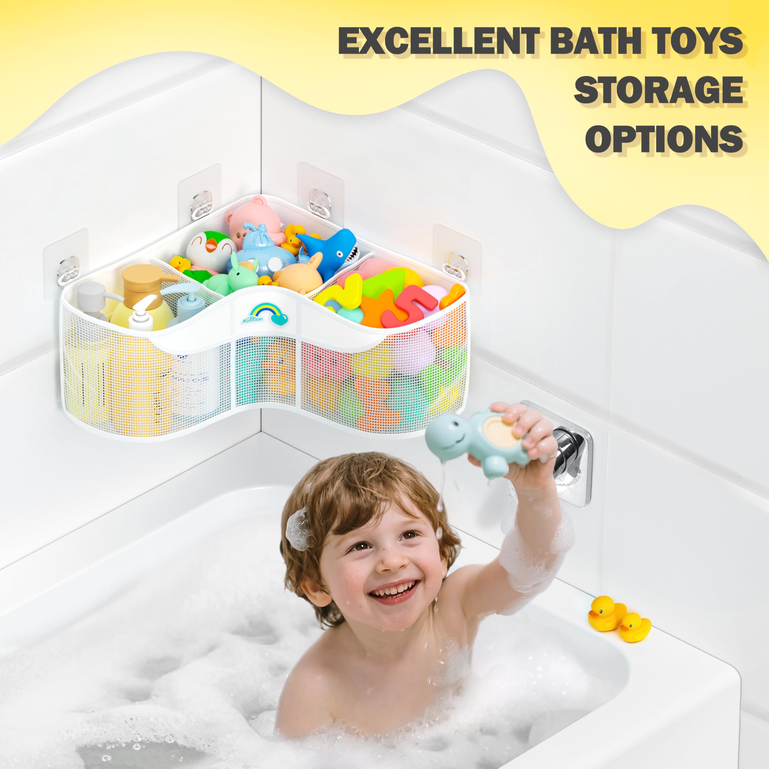 Austion quick release clasps for toy storage net