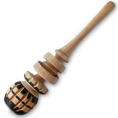 Authentic Artisanal Molinillo Hot Chocolate Frother wooden whisk close up