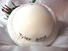 Autism Christmas Gift Glass Ornament W12 hanging ribbon gift box included