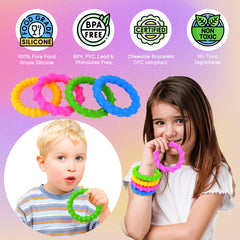 autism friendly sensory toys silicone bracelets