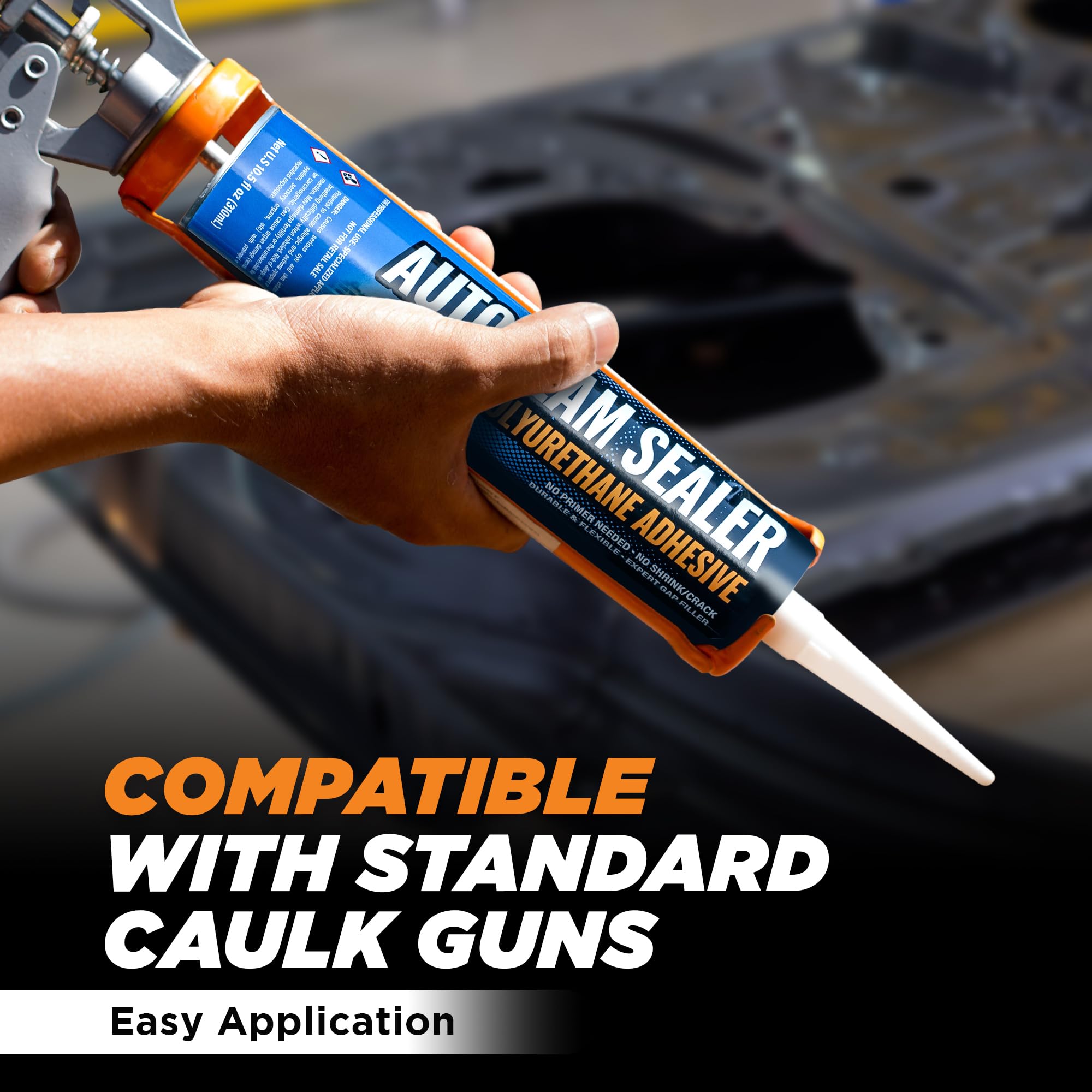 Auto body seam sealer for cars and trucks