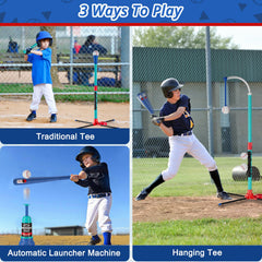 Auto Ball Launcher feature with baseball set