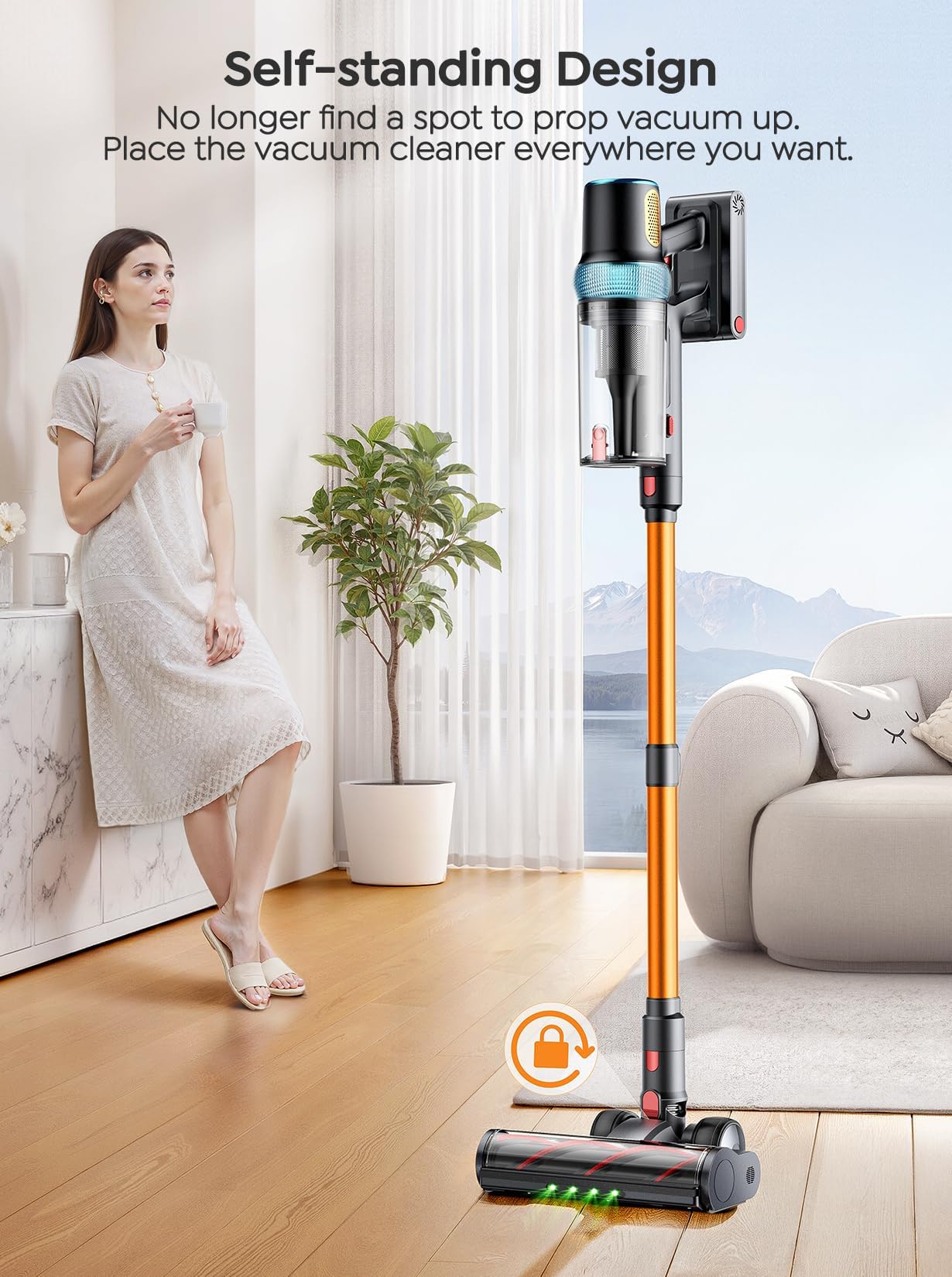 Pet hair cleaning on hard floors and carpets