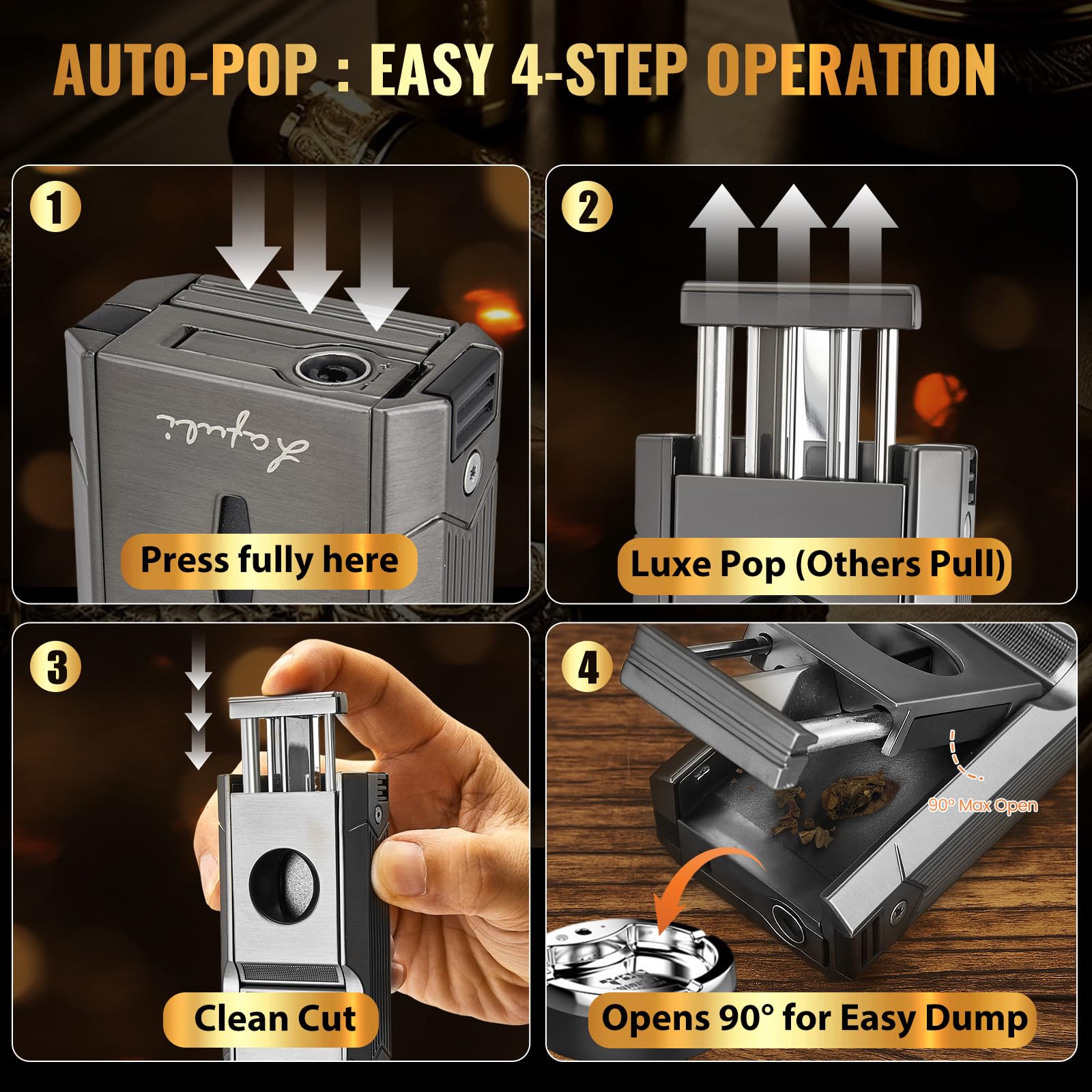 Windproof butane lighter with side fuel window
