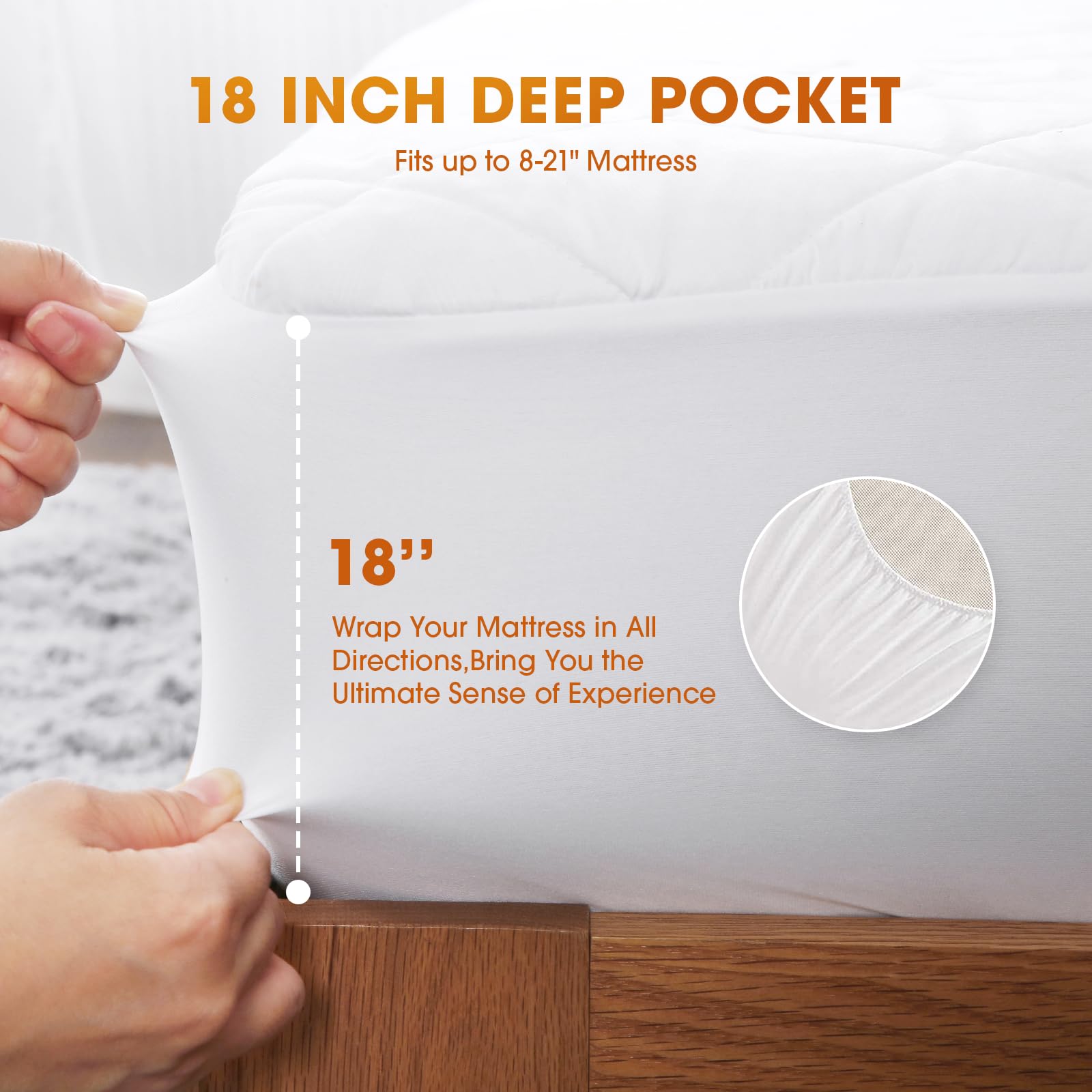 6-foot power cord and 12.8-foot controller cord