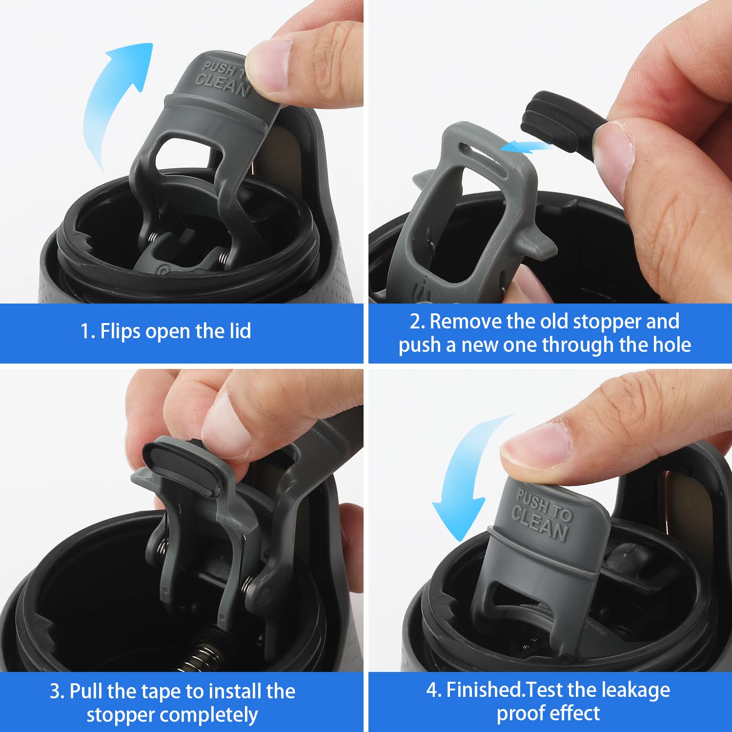 Autoseal compatible lid stopper for Contigo West Loop mugs