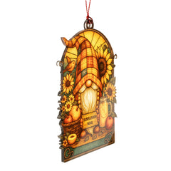 Autumn harvest themed ornament with sunflowers