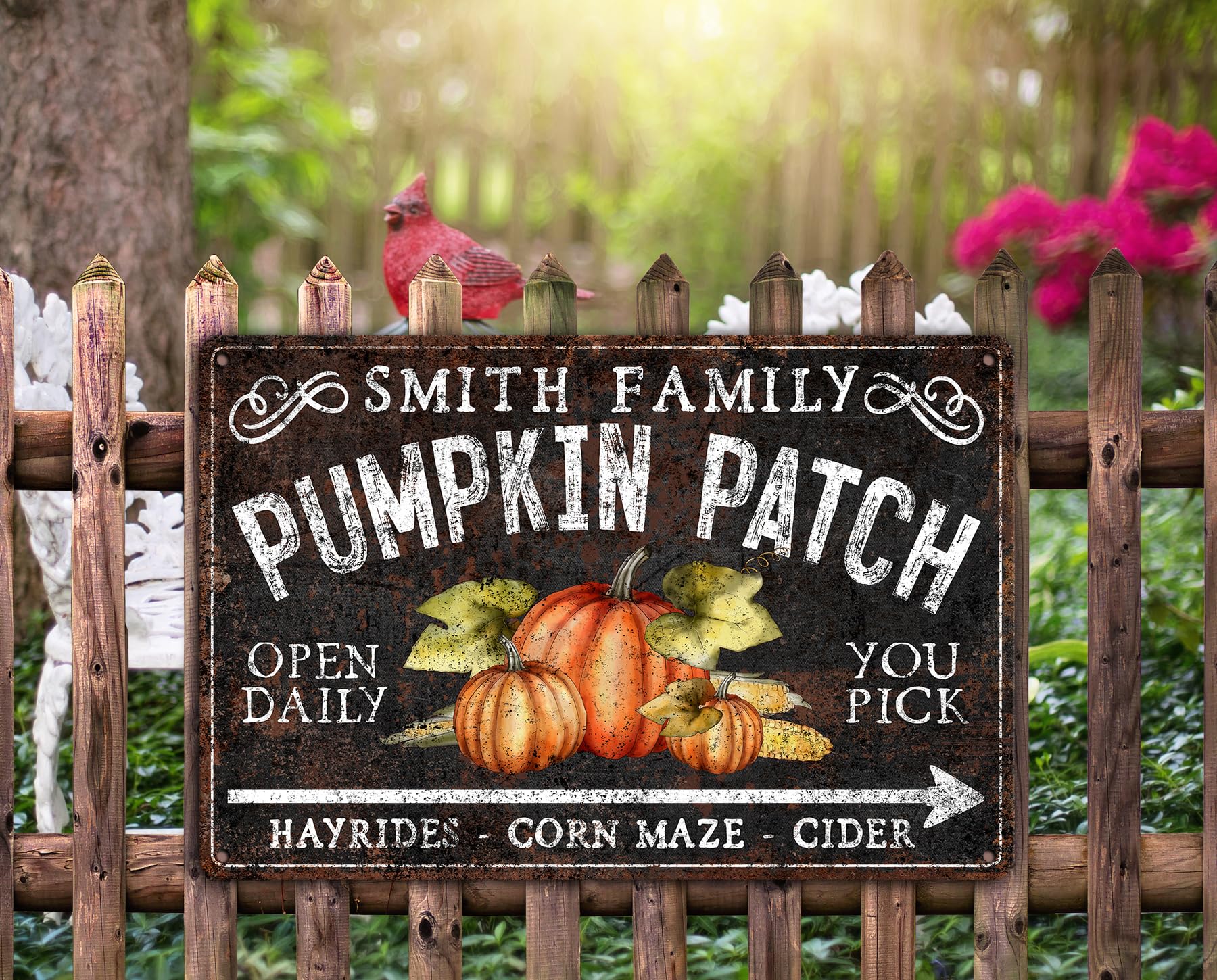 Autumn decor sign suitable for fall displays
