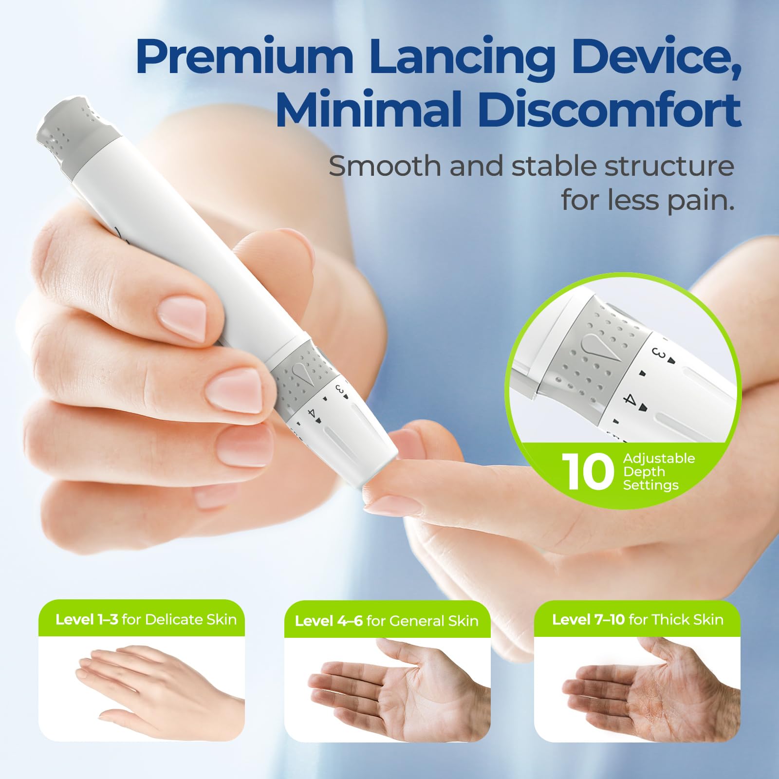 Automated lancet ejector in action