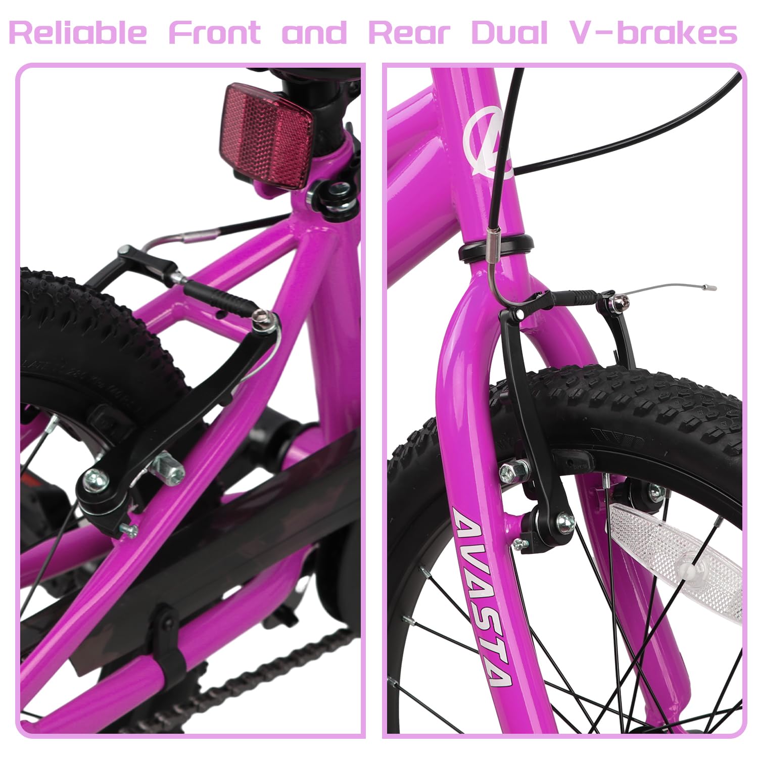 Size 18 inch AVASTA Bilbo kids bike for ages 4-9